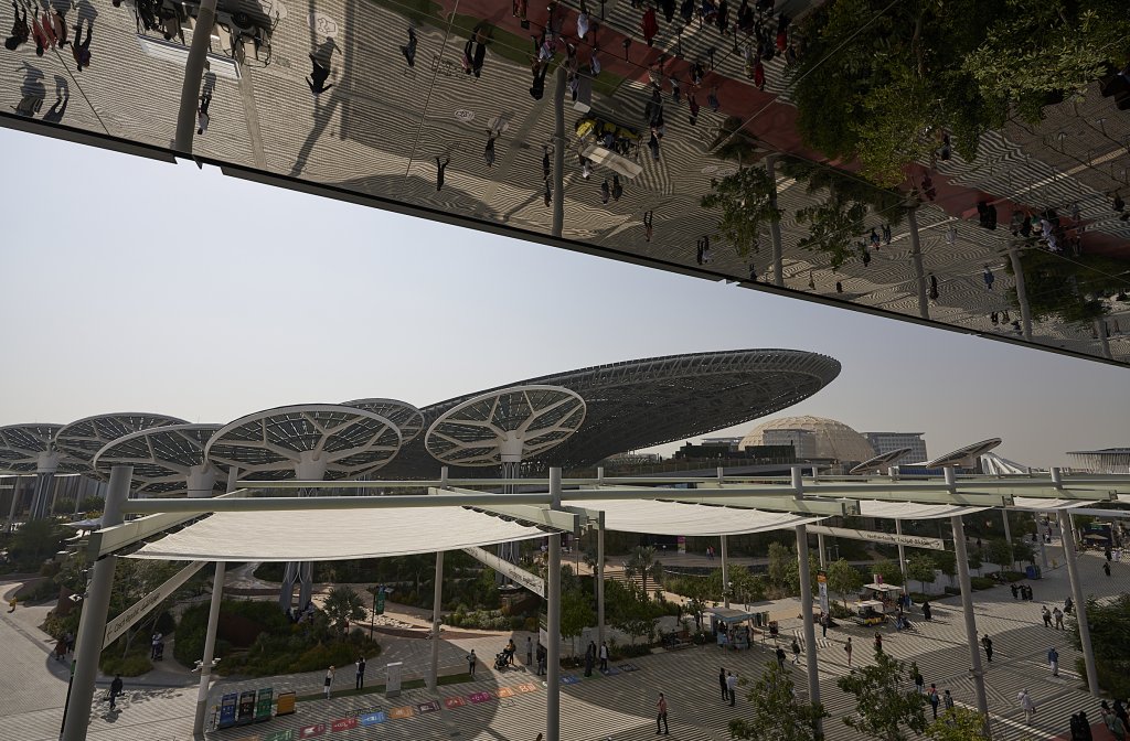 Expo 2020, Blick vom Singapur-Pavillon