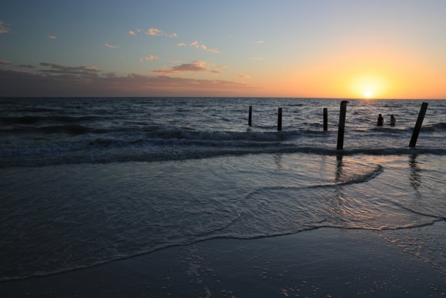 Sonnenuntergang, Lido Beach