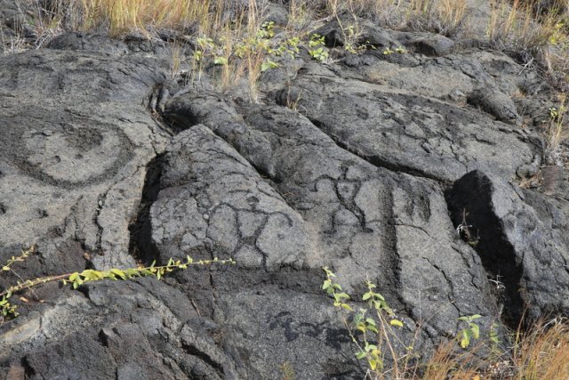 Pu´u Loa Petroglyphen, Volcanoes NP