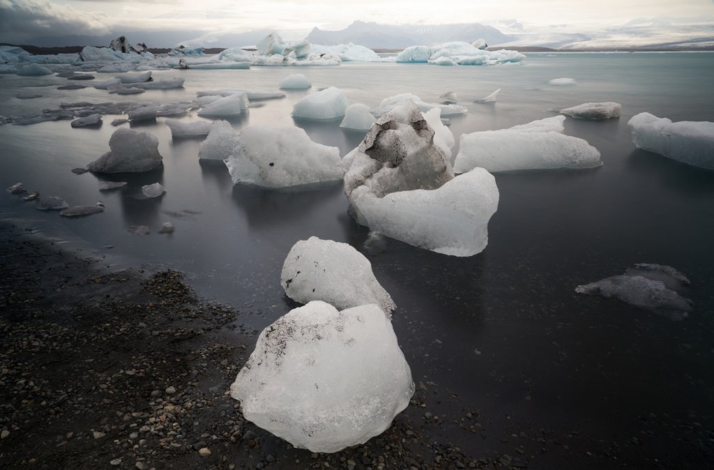 Diamond Beach bei der Gletscherlagune Jökulsárlón
