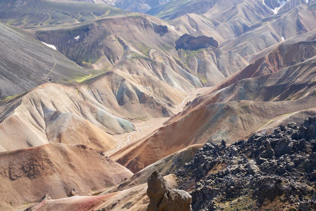 Blick vom Brennisteinsalda, Landmannalaugar