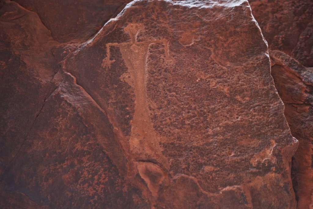 Felszeichnung Khazali Canyon, Wadi Rum