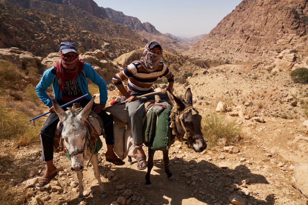 Beduinen auf dem Wadi Dana Trail