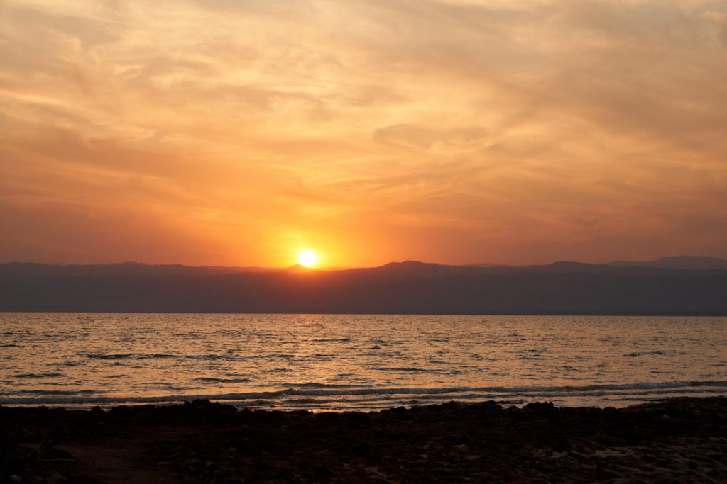 Sonnenuntergang, Totes Meer