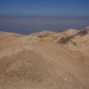 Blick vom Aussichtsberg Mukawir auf das Tote Meer