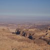 Felslandschaft zwischen Petra und Wadi Rum