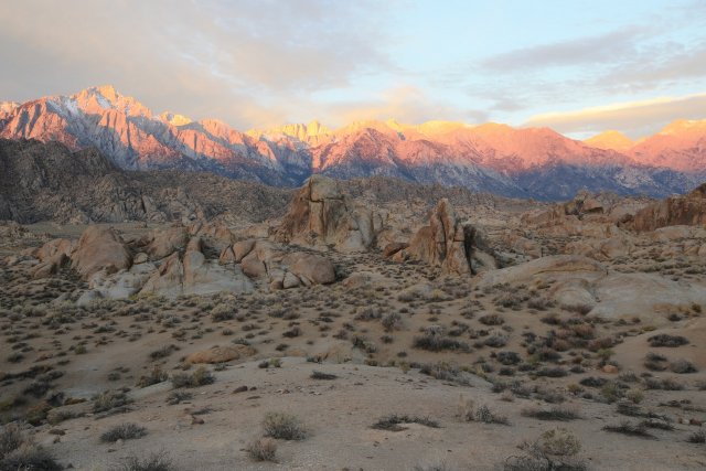 Eastern Sierra Nevada, Sonnenaufgang
