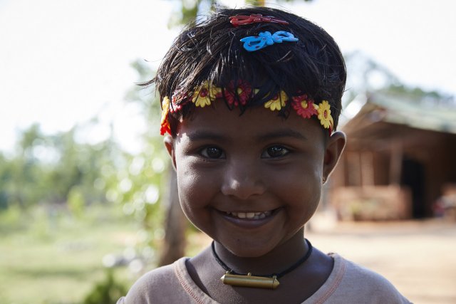 Kleines Mädchen, Sigiriya