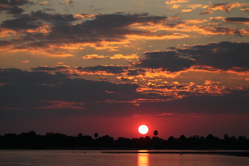 Sonnenuntergang Rufiji River, Selous Game Reserve