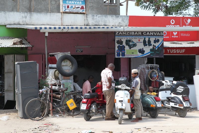 Straßenszene, Sansibar