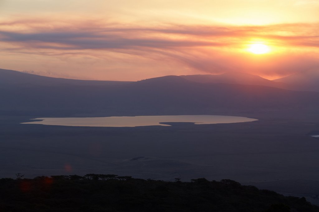 Sonnenuntergang, Ngorongorokrater