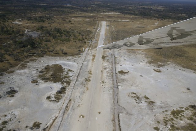 Landepiste, Okavango-Delta