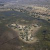 Flug über das Okavango-Delta