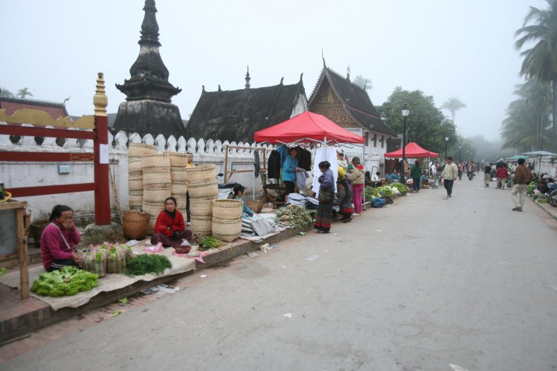 Morgenmarkt, Luang Prabang