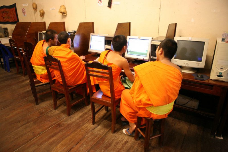 Internetcafe, Luang Prabang